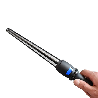 LCD Conical Curling Iron Ceramic Glaze Hair Curler