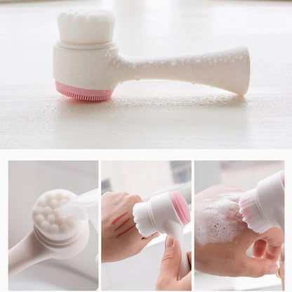 3D Double-Sided Silicone Facial Brush