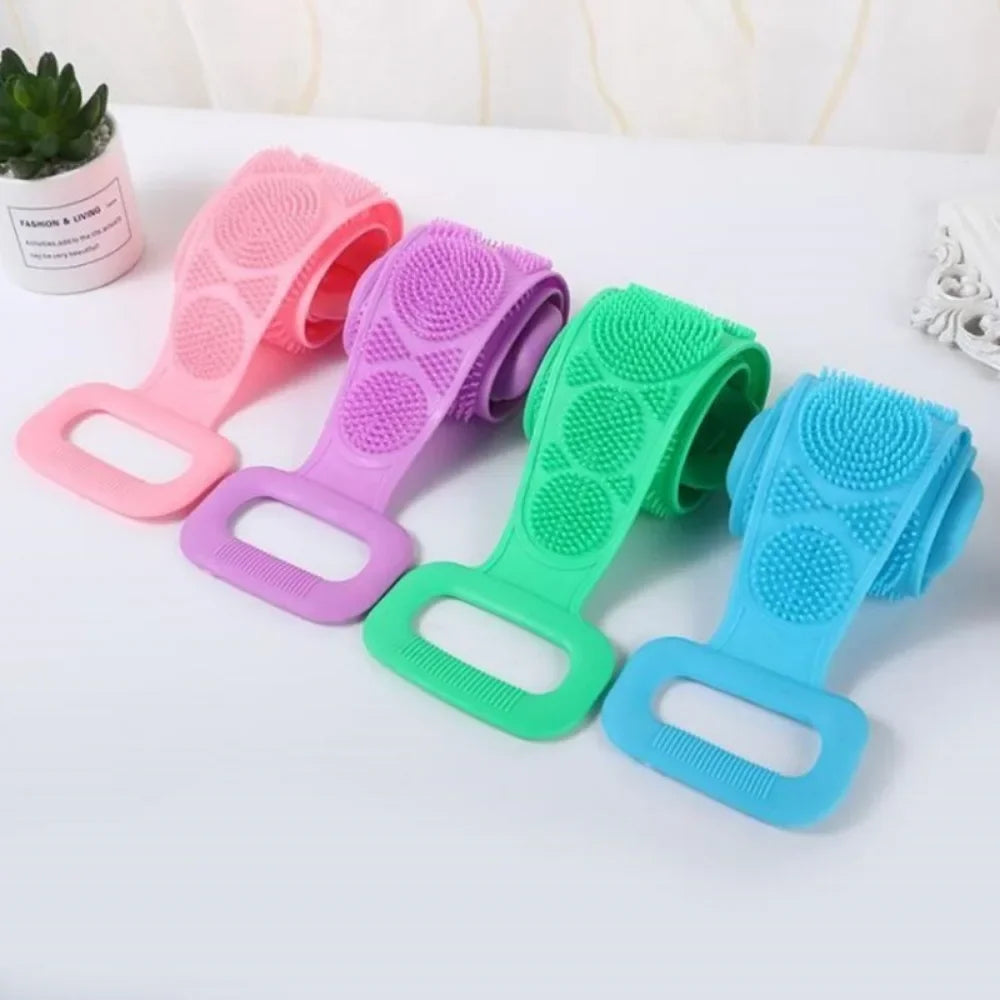 Silicone Body Scrubber – Exfoliating Back Massage Brush