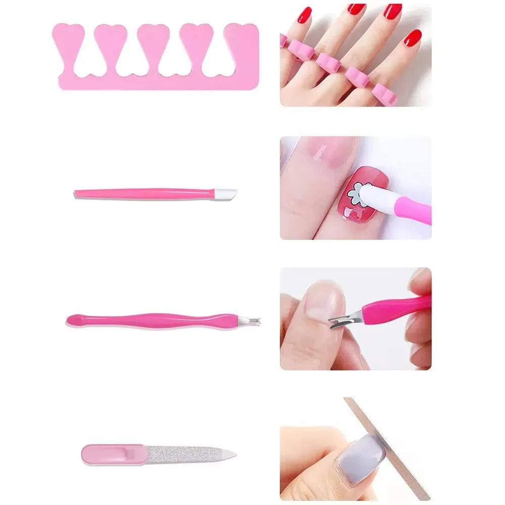 USB Electric Nail Drill & UV LED Lamp Manicure Kit