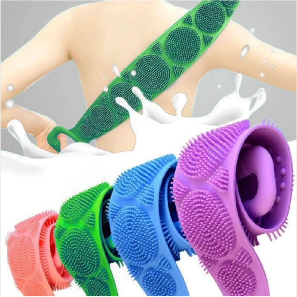 Silicone Body Scrubber – Exfoliating Back Massage Brush