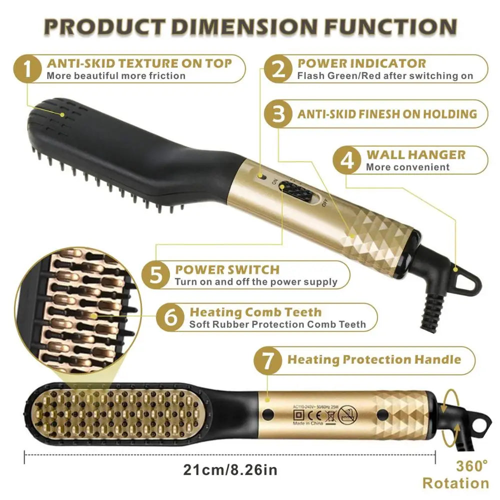 Multifunctional Hair Straightener Comb