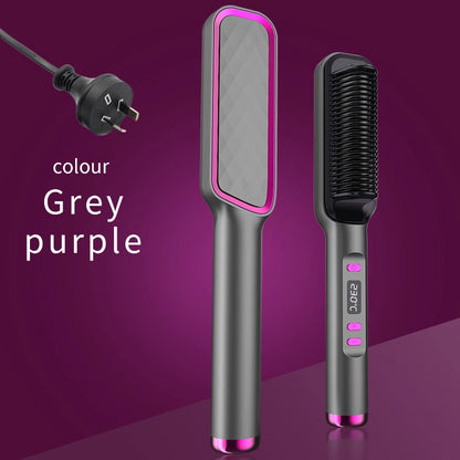 Electric Hot Comb Straightener Brush