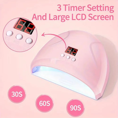 USB Electric Nail Drill & UV LED Lamp Manicure Kit