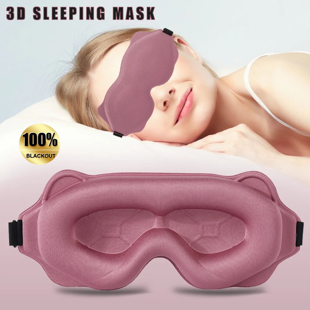 3D Contoured Sleep Mask – Light Blocking