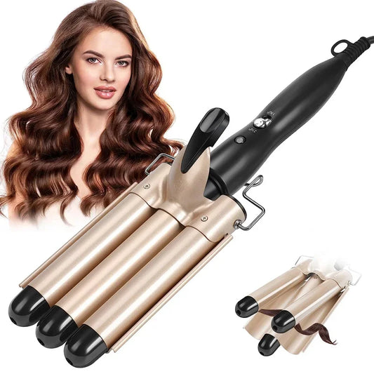 1-Inch Triple Barrel Curling Iron