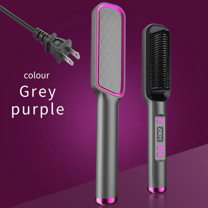 Electric Hot Comb Straightener Brush