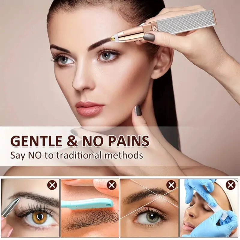 2-in-1 Rechargeable Eyebrow Razor
