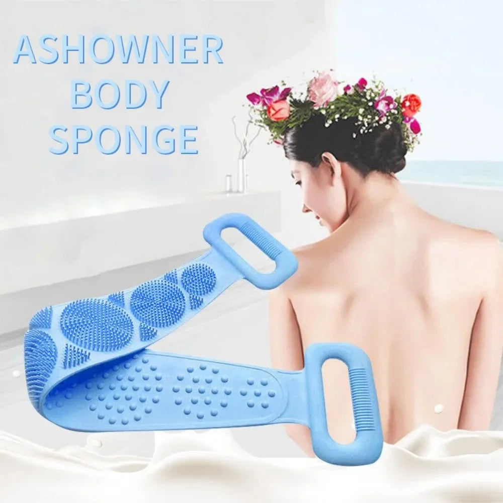 Silicone Body Scrubber – Exfoliating Back Massage Brush