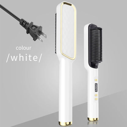 Electric Hot Comb Straightener Brush