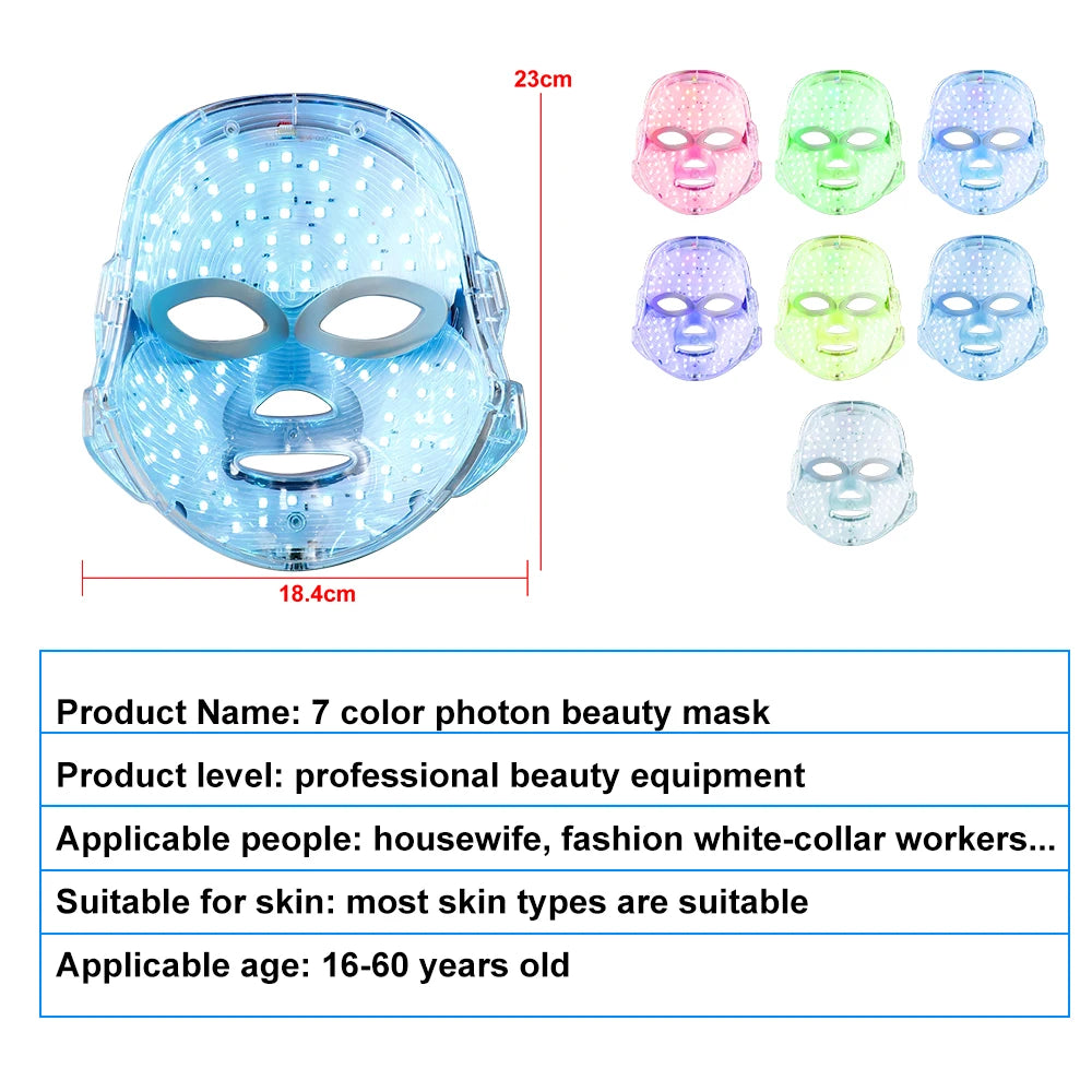 7-Color LED Facial Mask