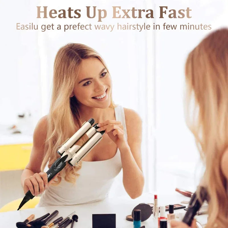 1-Inch Triple Barrel Curling Iron