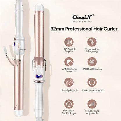 32mm 38mm Ceramic Electric Hair Curler