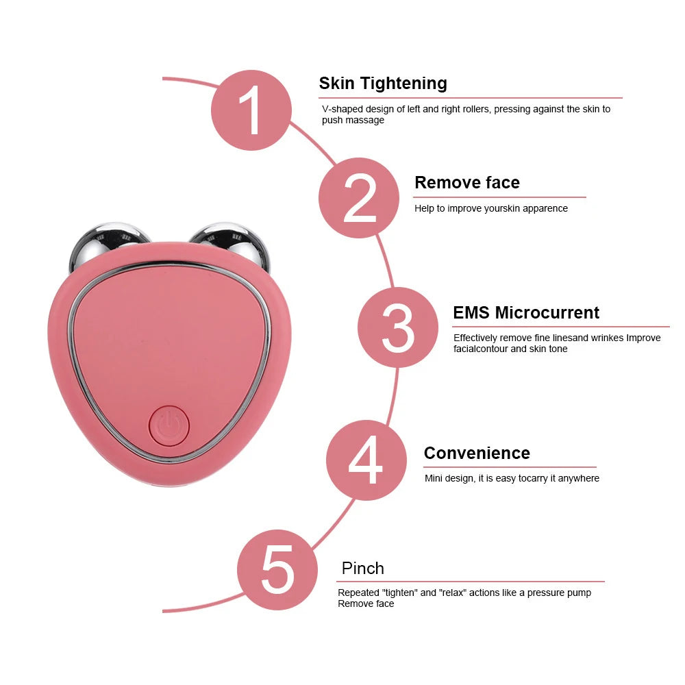 EMS Face Lifting Massager Microcurrent Roller